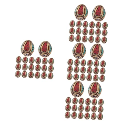 SOIMISS 4 Sätze Tibetische Spacer Perlen Messing Mit Türkis Einlage Handgemachte Buddha Lochperlen Für Diy Schmuckherstellung Und Dekoration 20 Stück * 4 SOIMISS 4 Sätze Tibetische Spacer Perlen Messing Mit Türkis Einlage Handgemachte Buddha Lochperlen Für Diy Schmuckherstellung Und Dekoration 20 Stück * 4 von SOIMISS