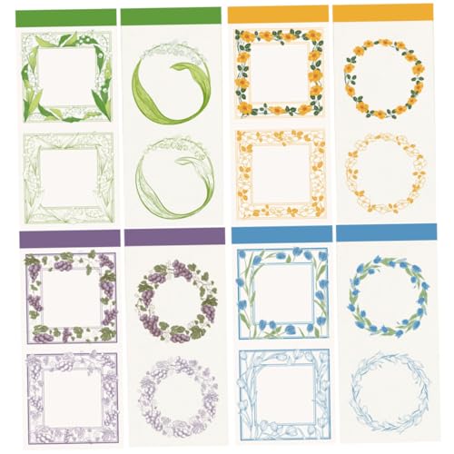 SOIMISS 4 Sätze Vintage Scrapbook Papier Dekoratives Notizpapier mit Einzigartigen Pflanzenmustern Reißbar Langlebig für Scrapbooking Journale DIY Bastelbedarf Kreative Geschenkidee SOIMISS 4 Sätze Vintage Scrapbook Papier Dekoratives Notizpapier mit Einzigartigen Pflanzenmustern Reißbar Langlebig für Scrapbooking Journale DIY Bastelbedarf Kreative Geschenkidee von SOIMISS