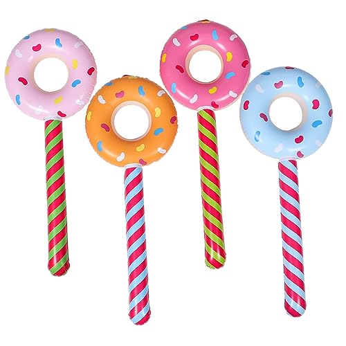 SOIMISS 4 Stück Aufblasbare Donut Lollipop Ballons für Kindergeburtstag Lustige Partydekoration mit Langlebigem Design Platzsparend und Leicht zu Transportieren für Lutscher Mottopartys SOIMISS 4 Stück Aufblasbare Donut Lollipop Ballons für Kindergeburtstag Lustige Partydekoration mit Langlebigem Design Platzsparend und Leicht zu Transportieren für Lutscher Mottopartys von SOIMISS