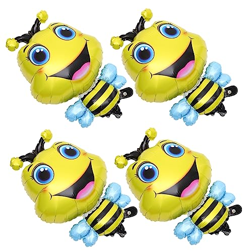 SOIMISS 4 Stück Bienenballon Party Luftballon Dekoration Entenballons Für Tierische Aufblasbare Ballons Hochzeitsfest Kuh Süße Tierballons Dschungelballon Dame Aluminiumfolie Yellow SOIMISS 4 Stück Bienenballon Party Luftballon Dekoration Entenballons Für Tierische Aufblasbare Ballons Hochzeitsfest Kuh Süße Tierballons Dschungelballon Dame Aluminiumfolie Yellow von SOIMISS