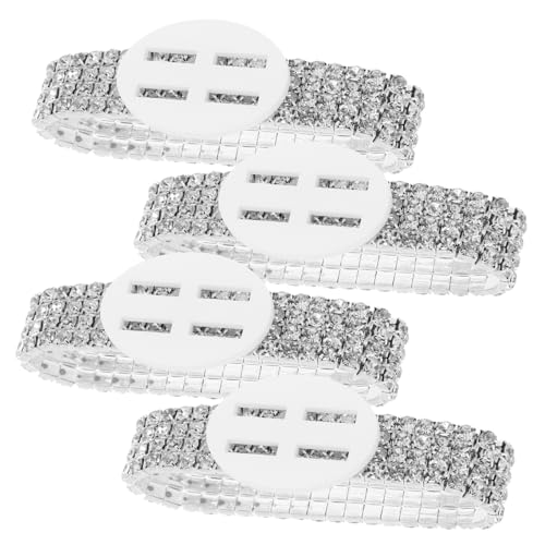 SOIMISS 4 Stück Blumenarmband Am Handgelenk Corsage-armband Ohrfeigenarmbänder Für Korsagen Blumenarmband Für Den Abschlussball Hochzeitszubehör Korsagen Für Die Hochzeit Silver Strass SOIMISS 4 Stück Blumenarmband Am Handgelenk Corsage-armband Ohrfeigenarmbänder Für Korsagen Blumenarmband Für Den Abschlussball Hochzeitszubehör Korsagen Für Die Hochzeit Silver Strass von SOIMISS