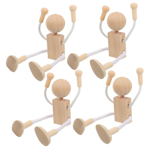 SOIMISS 4 Stück Cartoon- aus Holz Robots robotock Robotic Pädagogisches DIY Roboter DIY Mini lackierbar bastelset unfertige Holzroboter Roboter Bambus SOIMISS 4 Stück Cartoon- aus Holz Robots robotock Robotic Pädagogisches DIY Roboter DIY Mini lackierbar bastelset unfertige Holzroboter Roboter Bambus von SOIMISS