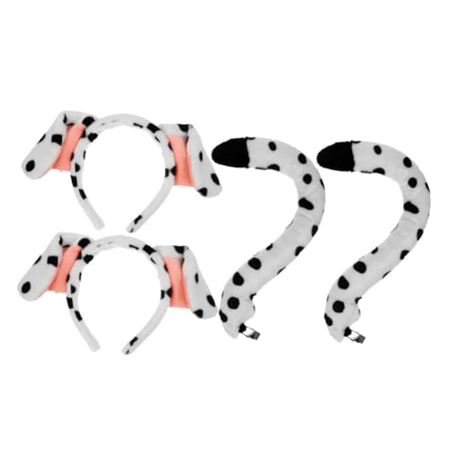 SOIMISS 4 Stück Dalmatiner Ohren Stirnband und Set Dalmatiner Kostüm Zubehör Weiß Cartoon Hundekostüm Accessoires für Erwachsene Halloween Geburtstag Party SOIMISS 4 Stück Dalmatiner Ohren Stirnband und Set Dalmatiner Kostüm Zubehör Weiß Cartoon Hundekostüm Accessoires für Erwachsene Halloween Geburtstag Party von SOIMISS
