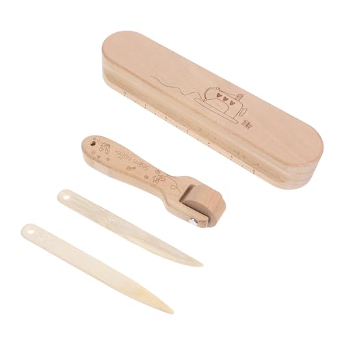 SOIMISS 4 Stück Hartholz Nähroller Set Beechwood Quilting Seam Roller für Einfaches und Glätten von Nähten Vielseitiges Handwerkzeug für Quilting und Stoffbearbeitung von SOIMISS