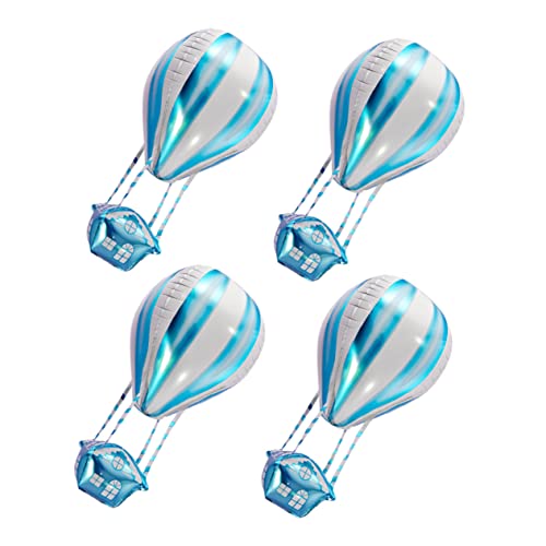 SOIMISS 4 Stück Heißluftballon Dekoration Aluminium Hochzeit im Heißluftballon Folienballons hochzeitslaken hochzeitsbingo weihnachten deko Ballon zum Kindergeburtstag Blue SOIMISS 4 Stück Heißluftballon Dekoration Aluminium Hochzeit im Heißluftballon Folienballons hochzeitslaken hochzeitsbingo weihnachten deko Ballon zum Kindergeburtstag Blue von SOIMISS