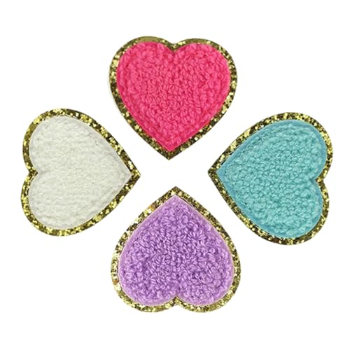 SOIMISS 4 Stück Herzförmige Dekorative Bügel Patches aus Polyester Vielseitig Einsetzbar zum Aufnähen und Reparieren von Kleidung Jacken Hüten und Rucksäcken Zufällige Zufällige Farbe SOIMISS 4 Stück Herzförmige Dekorative Bügel Patches aus Polyester Vielseitig Einsetzbar zum Aufnähen und Reparieren von Kleidung Jacken Hüten und Rucksäcken Zufällige Zufällige Farbe von SOIMISS