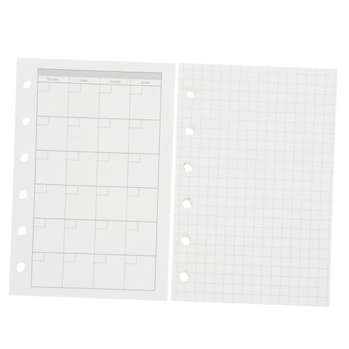 SOIMISS 4 Stück Mini Binder Notebooks Abnehmbar Ringbuch mit Transparentem Umschlag Liniertes Papier Multifunktional für Schüler Tagebuch Monatsplan Handliches Scrapbook von SOIMISS