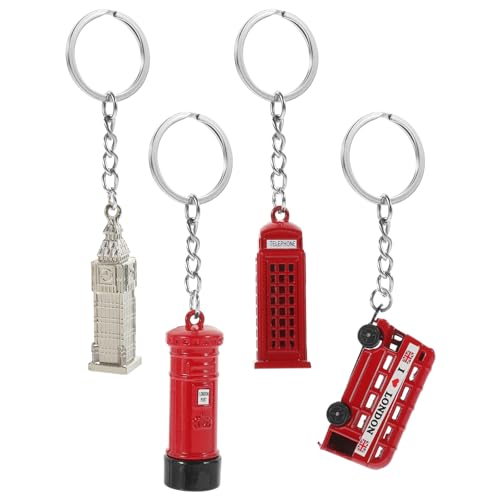SOIMISS 4 Stück Schlüsselanhänger Taschenanhänger Schlüsselbund Zubehör Charme Für Geldbörse Reiz Gepäckanhänger Schlüsselkette Hängende Verzierung Aus Metall Zinklegierung von SOIMISS