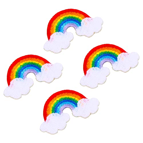 SOIMISS 4 Stück Selbstklebende Regenbogen Patches aus Polyester DIY Aufnäher für Kleidung und Accessoires Einfache Anwendung Glatten Oberflächen Langlebige Stickerei zur Dekoration und SOIMISS 4 Stück Selbstklebende Regenbogen Patches aus Polyester DIY Aufnäher für Kleidung und Accessoires Einfache Anwendung Glatten Oberflächen Langlebige Stickerei zur Dekoration und von SOIMISS