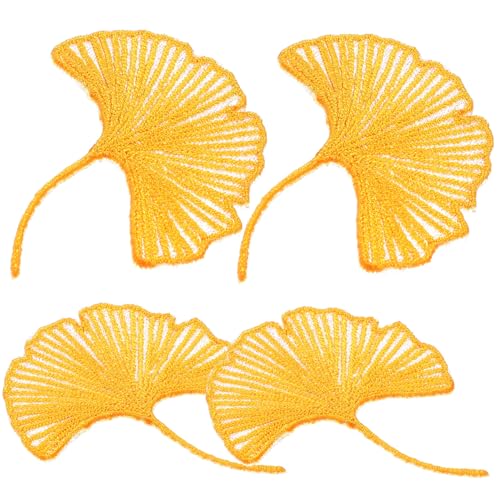SOIMISS 4 Stück Teiliges Gestickte Ginkgo Patches zum Aufnähen Dekorative Kleidung Reparatur Flicken für Taschen Jeans Rucksäcke Vielseitige Textilaufnäher Zufälliger Stil SOIMISS 4 Stück Teiliges Gestickte Ginkgo Patches zum Aufnähen Dekorative Kleidung Reparatur Flicken für Taschen Jeans Rucksäcke Vielseitige Textilaufnäher Zufälliger Stil von SOIMISS