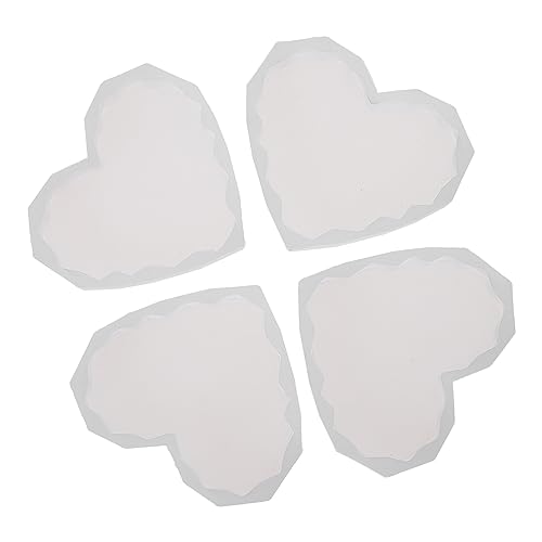 SOIMISS 4 Stück Teiliges Herz Silikon Gießform für DIY Epoxidharz Untersetzer Robuste Silikonformen für Kreative Bastelprojekte für Gestaltung SOIMISS 4 Stück Teiliges Herz Silikon Gießform für DIY Epoxidharz Untersetzer Robuste Silikonformen für Kreative Bastelprojekte für Gestaltung von SOIMISS