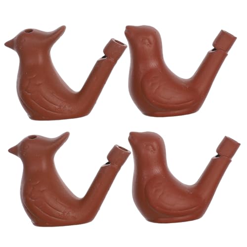 SOIMISS 4 Stück Teiliges Keramik Wasser Vogelpfeifen aus Niedliches Wasser Vogel Design Lustige Vogelpfeifen mit Klarem Melodischem als für Vogelstimmen Spiel von SOIMISS