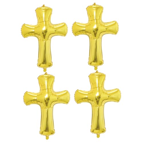 SOIMISS 4 Stück Teiliges Kreuz Folienballon Gold Dekorative Party und Deko Vielseitig für Taufe Kommunion Geburtstagsfeier Leicht Aufzuhängen Aluminiumfolie SOIMISS 4 Stück Teiliges Kreuz Folienballon Gold Dekorative Party und Deko Vielseitig für Taufe Kommunion Geburtstagsfeier Leicht Aufzuhängen Aluminiumfolie von SOIMISS