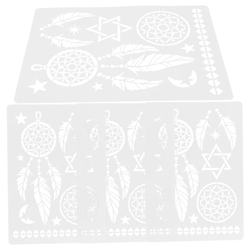 SOIMISS 4 Stück Teiliges Mandala Malvorlagen Pet Wiederverwendbare Wand und Fliesenschablonen für DIY Dekoration für Feste und Kreative Projekte von SOIMISS