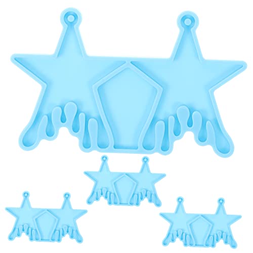 SOIMISS 4 Stück Teiliges Silikon Ohranhänger Gießform für Schmuckherstellung Flexible Epoxidharz Molds Multifunktionale DIY Schmuck und Anhängerformen Geeignet für Kreative Bastelideen von SOIMISS