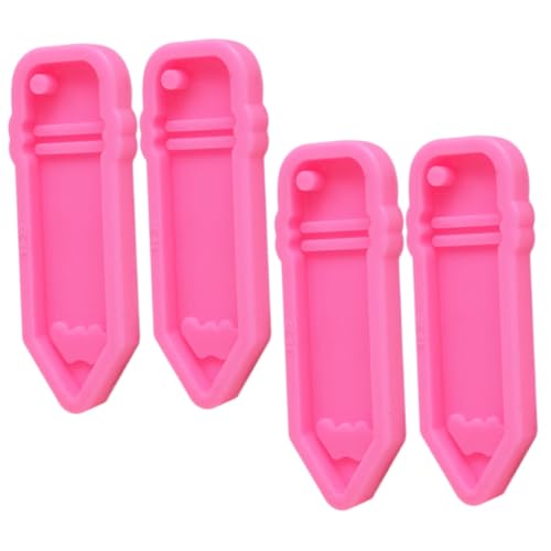 SOIMISS 4 Stück Teiliges Silikon Schlüsselanhänger Gießform Antihaftbeschichtete Flexible Bleistift Anhänger Formen Wiederverwendbar und Leicht zu Reinigen für DIY Schmuckherstellung und SOIMISS 4 Stück Teiliges Silikon Schlüsselanhänger Gießform Antihaftbeschichtete Flexible Bleistift Anhänger Formen Wiederverwendbar und Leicht zu Reinigen für DIY Schmuckherstellung und von SOIMISS
