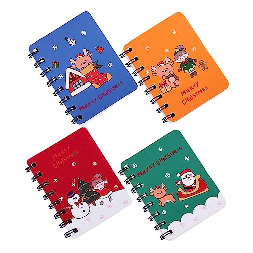 SOIMISS 4 Stück Teiliges Weihnachts Notizbuch Spiralblock Tragbare Spiral Memo Pads Blau Grün Gelb Rot Kompaktes Taschen Notizheft für Büro Schüler Lehrer für Planen und Notizen SOIMISS 4 Stück Teiliges Weihnachts Notizbuch Spiralblock Tragbare Spiral Memo Pads Blau Grün Gelb Rot Kompaktes Taschen Notizheft für Büro Schüler Lehrer für Planen und Notizen von SOIMISS