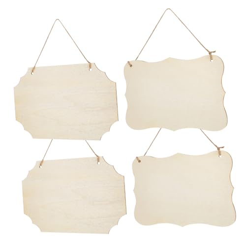SOIMISS 4 Stück Unlackierte Holzschilder Vorgebohrten Löchern Vielseitige Dekorative Holztafeln in Verschiedenen Formen Blanke Holzscheiben zum Bemalen DIY bastelprojekte Wand SOIMISS 4 Stück Unlackierte Holzschilder Vorgebohrten Löchern Vielseitige Dekorative Holztafeln in Verschiedenen Formen Blanke Holzscheiben zum Bemalen DIY bastelprojekte Wand von SOIMISS