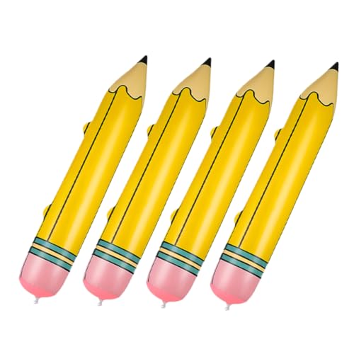 SOIMISS 4 Stücke Aufblasbarer Bleistift Jumbo-buntstifte, Großpackung Riese Buntstift Riesiger Bleistift Aufblasbare Buntstifte, Jumbo-dekorationen Dekorationen Für Bleistifte Pvc von SOIMISS