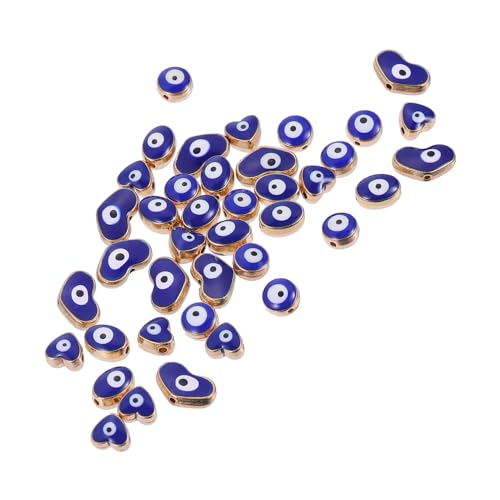 SOIMISS 40 Stück Handgemachte Evil Eye Perlen für DIY Schmuckherstellung Kreative Zubehörteile für Armbänder und Türkisfarbene Charm Beads Hochwertige Bastelartikel von SOIMISS