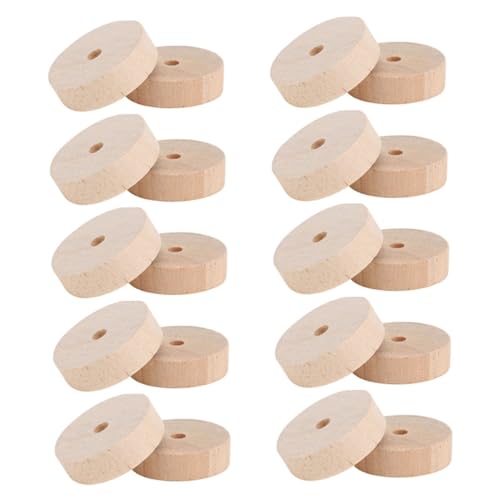 SOIMISS 40 Stück Holz Bastelräder Unbehandelte Holzräder für DIY Modellbau Spielzeugauto Ersatzräder Naturholz für Bastelprojekte und Kreative Gestaltung SOIMISS 40 Stück Holz Bastelräder Unbehandelte Holzräder für DIY Modellbau Spielzeugauto Ersatzräder Naturholz für Bastelprojekte und Kreative Gestaltung von SOIMISS