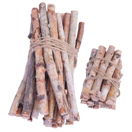 SOIMISS 40 Stück Rindenstab Birke Weihnachten Geäst drinnen klein Braun Weihnachtsdekoration Stöcke Bellen runden dekorative Baumstämme Holzscheite zur Dekoration Birch Twig Decor hölzern von SOIMISS