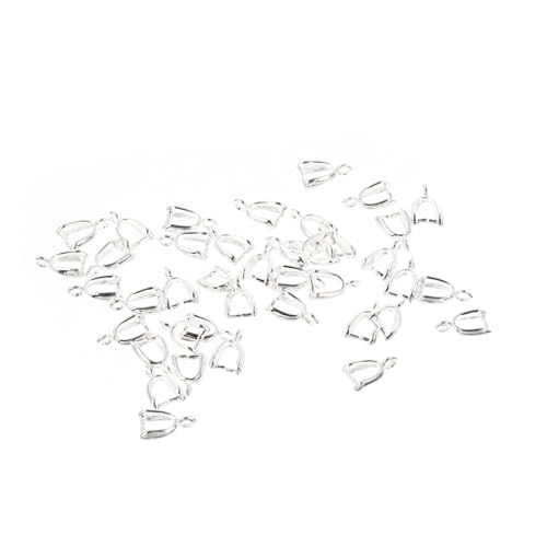 SOIMISS 40 Stück Teiliges DIY Schmuckzubehör aus Legiertem Metall Anhängerclips Praktische Kettenverschlüsse für Perlen Kristalle und Edelsteine zum Basteln von Ohrringen und Halsketten SOIMISS 40 Stück Teiliges DIY Schmuckzubehör aus Legiertem Metall Anhängerclips Praktische Kettenverschlüsse für Perlen Kristalle und Edelsteine zum Basteln von Ohrringen und Halsketten von SOIMISS