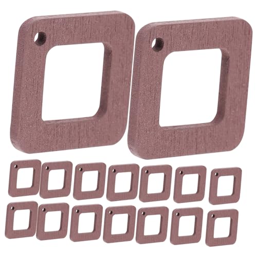 SOIMISS 40 Stück Teiliges Flache Holzohrring anhänger aus Natürlichem Holz Hohler Quadratischer Rahmen Langlebige DIY schmuckzubehör Minimalistisches Design für Moderne Statement ohrringe SOIMISS 40 Stück Teiliges Flache Holzohrring anhänger aus Natürlichem Holz Hohler Quadratischer Rahmen Langlebige DIY schmuckzubehör Minimalistisches Design für Moderne Statement ohrringe von SOIMISS
