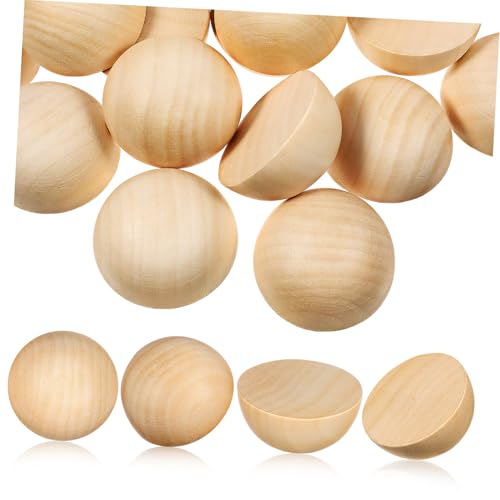 SOIMISS 40 Stück Teiliges Halbrunde Holzkugeln Unbehandelte Holzperlen für Basteln Schmuck DIY Holzformen für Dekoration und Kreative Holzprojekte SOIMISS 40 Stück Teiliges Halbrunde Holzkugeln Unbehandelte Holzperlen für Basteln Schmuck DIY Holzformen für Dekoration und Kreative Holzprojekte von SOIMISS