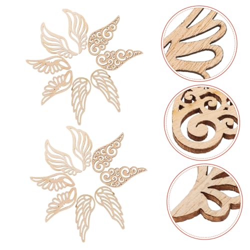 SOIMISS 40 Stück Teiliges Holzflügel Ausschnitte Natürliche Holzteile zum Basteln Unbemalt und Hohlgearbeitet Vielseitige DIY Dekoration für Party Scrapbooking Wohnkultur und SOIMISS 40 Stück Teiliges Holzflügel Ausschnitte Natürliche Holzteile zum Basteln Unbemalt und Hohlgearbeitet Vielseitige DIY Dekoration für Party Scrapbooking Wohnkultur und von SOIMISS