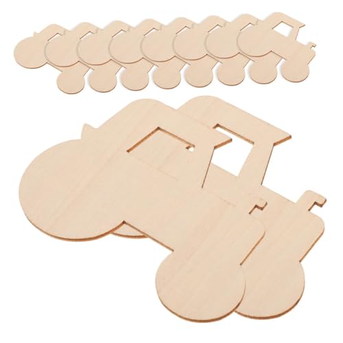 SOIMISS 40 Stück Teiliges Holzscheiben Design Lindenholz Unbehandelte Holzstücke für DIY Basteln Anhänger für Handwerk und Dekoration von SOIMISS