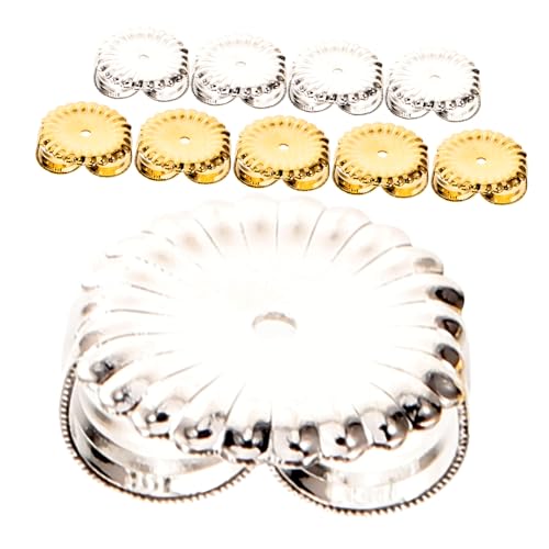 SOIMISS 40 Stück Teiliges Ohrring Stopper Metall Ohrstecker Verschlüsse Hypoallergen Leicht DIY Schmuckzubehör für Ohrlöcher Geeignet für Professionelle und Private Schmuckherstellung von SOIMISS