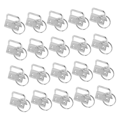 SOIMISS 40 Stück Teiliges Schlüsselring Clips Silberfarbene DIY Taschen und Gürtelzubehör Handliche Verschlüsse für Armbandverlängerung und Schmuckherstellung von SOIMISS