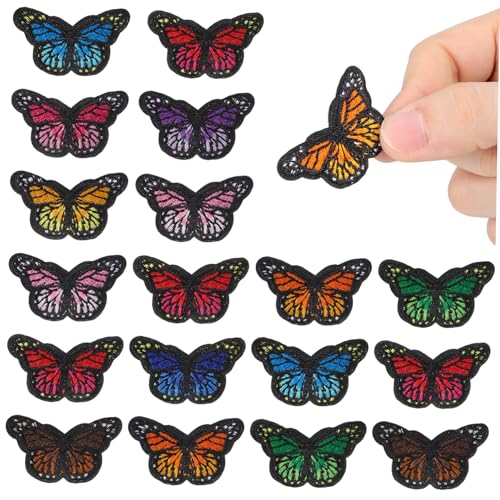 SOIMISS 40 Stück Teiliges Schmetterling Aufnäher DIY Bestickte Applikationen zum Aufnähen für Kleidung Taschen Basteln Vielseitig und Komfortabel Zufällige Farbe Zufällige Farbe SOIMISS 40 Stück Teiliges Schmetterling Aufnäher DIY Bestickte Applikationen zum Aufnähen für Kleidung Taschen Basteln Vielseitig und Komfortabel Zufällige Farbe Zufällige Farbe von SOIMISS