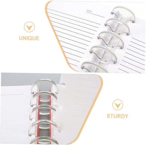 SOIMISS 40 Stück Transparente Discbound Expansion Ringe aus Langlebige Lose Binder Scheiben für DIY Notizbuch Planer Leicht und Vielseitig für Büro und Alltag SOIMISS 40 Stück Transparente Discbound Expansion Ringe aus Langlebige Lose Binder Scheiben für DIY Notizbuch Planer Leicht und Vielseitig für Büro und Alltag von SOIMISS