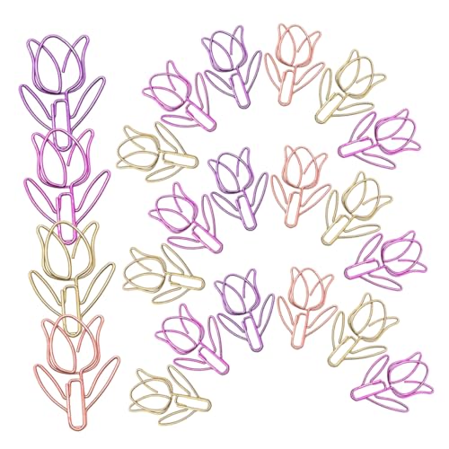 SOIMISS 40 Stück Tulpen-Büroklammer farbige Clip -Klemmen Schulmaterial süße Papierklammern kleine Papierdokumentinhaber Tulpenformpapierhalter Dekorative Lesezeichenclips Metall SOIMISS 40 Stück Tulpen-Büroklammer farbige Clip -Klemmen Schulmaterial süße Papierklammern kleine Papierdokumentinhaber Tulpenformpapierhalter Dekorative Lesezeichenclips Metall von SOIMISS