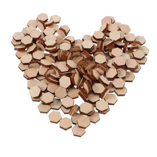 SOIMISS 400 Stück Sechseckige Holzplättchen Naturbelassene Holzornamente zum Basteln Leichte DIY Holzformen für Heimdekoration Fotohintergründe und Kreative Handwerksprojekte SOIMISS 400 Stück Sechseckige Holzplättchen Naturbelassene Holzornamente zum Basteln Leichte DIY Holzformen für Heimdekoration Fotohintergründe und Kreative Handwerksprojekte von SOIMISS