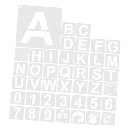 SOIMISS 42 Stück Teiliges Kleine Buchstaben und Zahlenschablonen für Malerei Wiederverwendbare Flexible DIY Schablonen Leichte Waschbare Muster für Kunst Handwerk Scrapbooking SOIMISS 42 Stück Teiliges Kleine Buchstaben und Zahlenschablonen für Malerei Wiederverwendbare Flexible DIY Schablonen Leichte Waschbare Muster für Kunst Handwerk Scrapbooking von SOIMISS