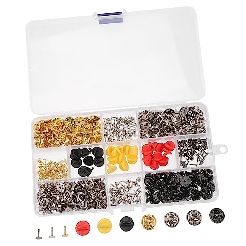 SOIMISS 430 Stück Metall Broschen Rückseiten für Anstecknadeln Krawattennadeln und Schmuckherstellung Einfache Montage Langlebige Materialien für DIY Projekte von SOIMISS