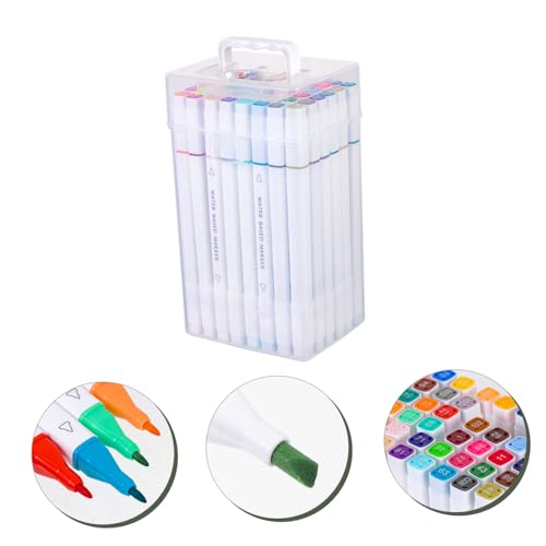 SOIMISS 48 Stück Teiliges Set Bunte Doppelseitige Marker Stifte mit Ergonomischem Griff Lebendige Farben Vielseitig für Malen Zeichnen DIY für Schüler und Künstler SOIMISS 48 Stück Teiliges Set Bunte Doppelseitige Marker Stifte mit Ergonomischem Griff Lebendige Farben Vielseitig für Malen Zeichnen DIY für Schüler und Künstler von SOIMISS