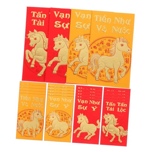 SOIMISS 48 Stück Teiliges Vietnamesische Neujahrs Luckytüten Jahr Des Pferdes Kreative Rote Geldumschläge mit Modernem Design Kulturelle für Tet Fest und Geschenkverpackungen SOIMISS 48 Stück Teiliges Vietnamesische Neujahrs Luckytüten Jahr Des Pferdes Kreative Rote Geldumschläge mit Modernem Design Kulturelle für Tet Fest und Geschenkverpackungen von SOIMISS