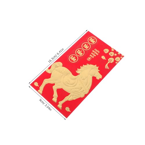 SOIMISS 48 Stück Teiliges Vietnamesische Rote Umschläge Lunar Year Lucky Money Envelopes mit Pferde Zodiac Hochwertiges Papier für Frühlingsfest Neujahrsfeierlichkeiten SOIMISS 48 Stück Teiliges Vietnamesische Rote Umschläge Lunar Year Lucky Money Envelopes mit Pferde Zodiac Hochwertiges Papier für Frühlingsfest Neujahrsfeierlichkeiten von SOIMISS