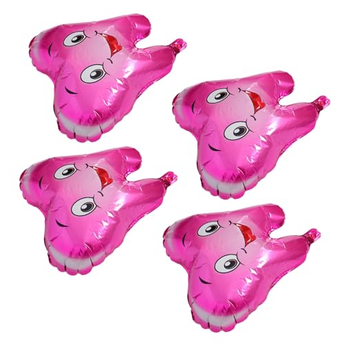 SOIMISS 4Stücke Cartoon Zahnballons aus Aluminiumfolie für Babypartys Langlebige Luftballons mit Süßem für Geburtstagsfeiern und Festivals von SOIMISS