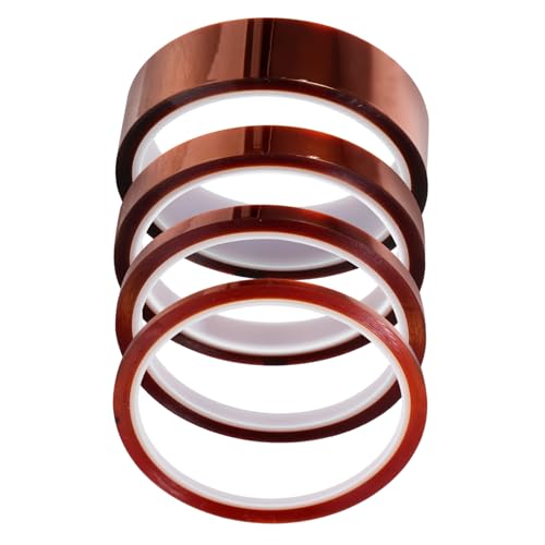 SOIMISS 4Stücke Hochtemperaturband Hitzebeständiges Klebeband mit Silikonkleber für Präzises Maskieren von Löten für Elektronik Automobilanwendungen SOIMISS 4Stücke Hochtemperaturband Hitzebeständiges Klebeband mit Silikonkleber für Präzises Maskieren von Löten für Elektronik Automobilanwendungen von SOIMISS