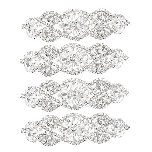 SOIMISS 4Stücke Strass Applikationen für Brautgürtel DIY Rhinestone Patches Einfach Anzubringen für Hochzeitskleider und Abendmode Glänzende Dekoration für Styles SOIMISS 4Stücke Strass Applikationen für Brautgürtel DIY Rhinestone Patches Einfach Anzubringen für Hochzeitskleider und Abendmode Glänzende Dekoration für Styles von SOIMISS