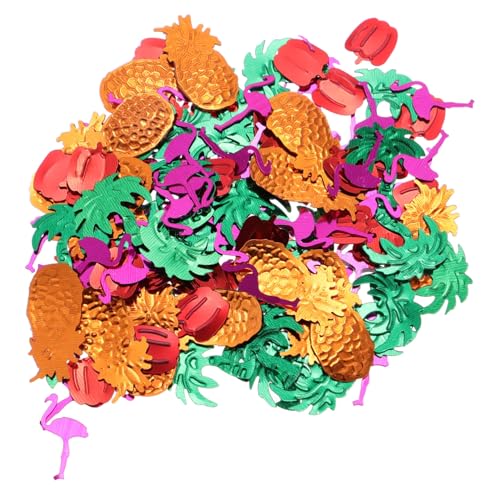 SOIMISS 5 Packungen Hawaii Party Konfetti Streudeko mit Flamingo Ananas Kokospalme Chili Leichte Plastik Dekoration für Sommerfest Luau Geburtstagsfeier Kreative Formen für Tropische von SOIMISS