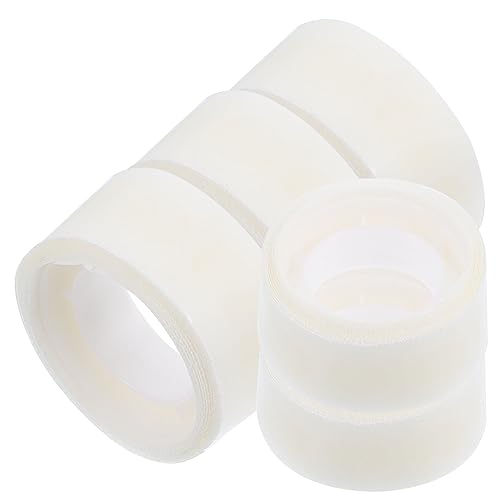 SOIMISS 5 Rollen Ballonaufkleber Verpackung Handwerk Luftballons Klebeband klar klebrig Kleberaufkleber Luftballon-Klebepunkte Klebepunkte abnehmbar rundes Klebeband Gummi Transparent von SOIMISS