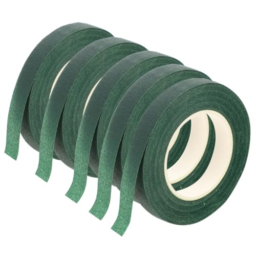 SOIMISS 5 Rollen Floristenband Grün Selbstklebend Blumiges Stielband Starkes Klebeband für Blumensträuße DIY Floristik Basteln Geschenkverpackung und Blumenarrangements SOIMISS 5 Rollen Floristenband Grün Selbstklebend Blumiges Stielband Starkes Klebeband für Blumensträuße DIY Floristik Basteln Geschenkverpackung und Blumenarrangements von SOIMISS