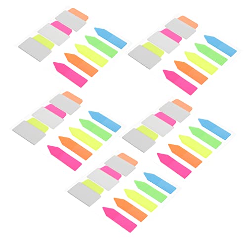 SOIMISS 5 Sätze Haftnotizen für Bücher Selbstklebende Seitenmarker Bunte Annotation Tabs für Schüler Lehrer und Büroangestellte Markieren und Organisieren von Notizen von SOIMISS