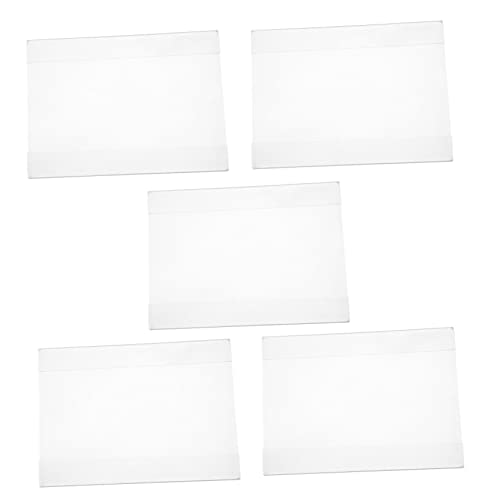 SOIMISS 5 Stück Acryl Preisschilder Set aus Transparente Preisdisplay Halter für Einzelhandel Regal Tag Halter Einfache Anwendung und Abnehmbar für Supermärkte und Geschäfte von SOIMISS